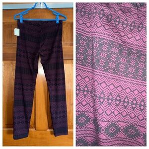 Charlotte Russe Patterned Leggings - NWT!